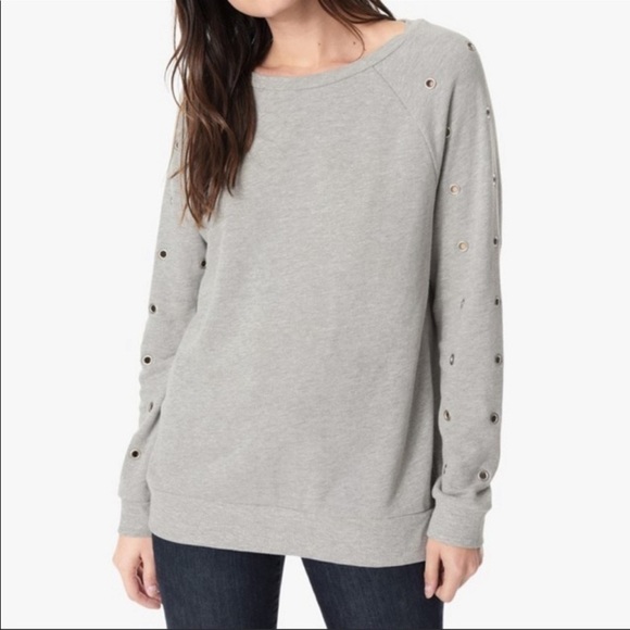Joes collection grommet sleeve sweatshirt - Picture 1 of 7